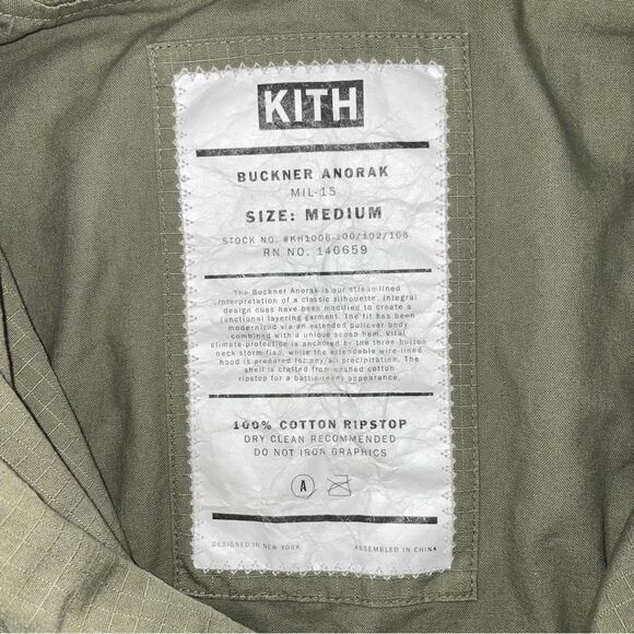 Kith Anorak Jacket Mens Medium Hoodie Snap On Long Sleeve Shirt Gorpcore Outdoor - Picture 3 of 16